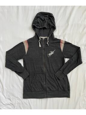 Nike women’s size M grey lightweight retro grey zip up hoodie